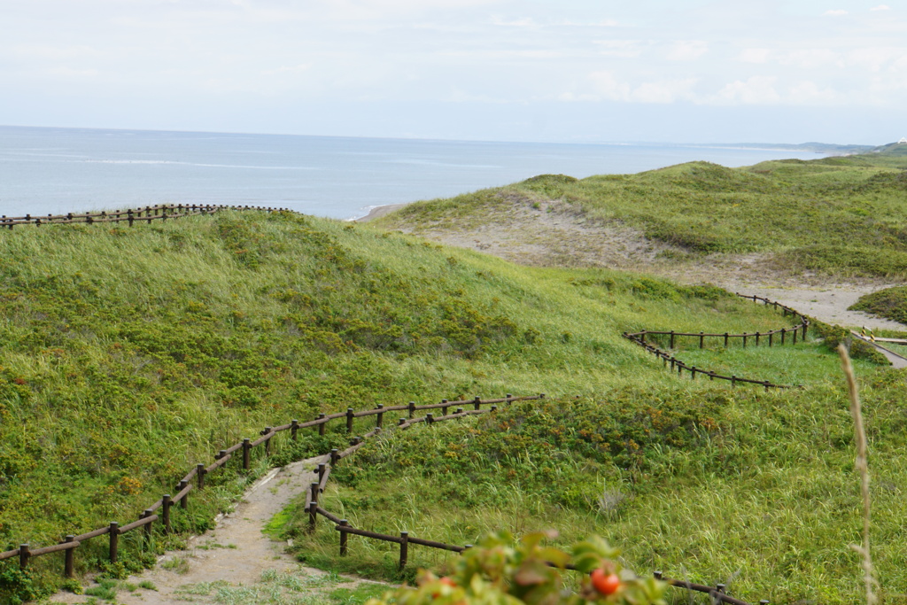 砂丘とオホーツク
