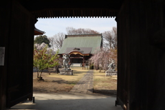 山門から見る慈眼寺