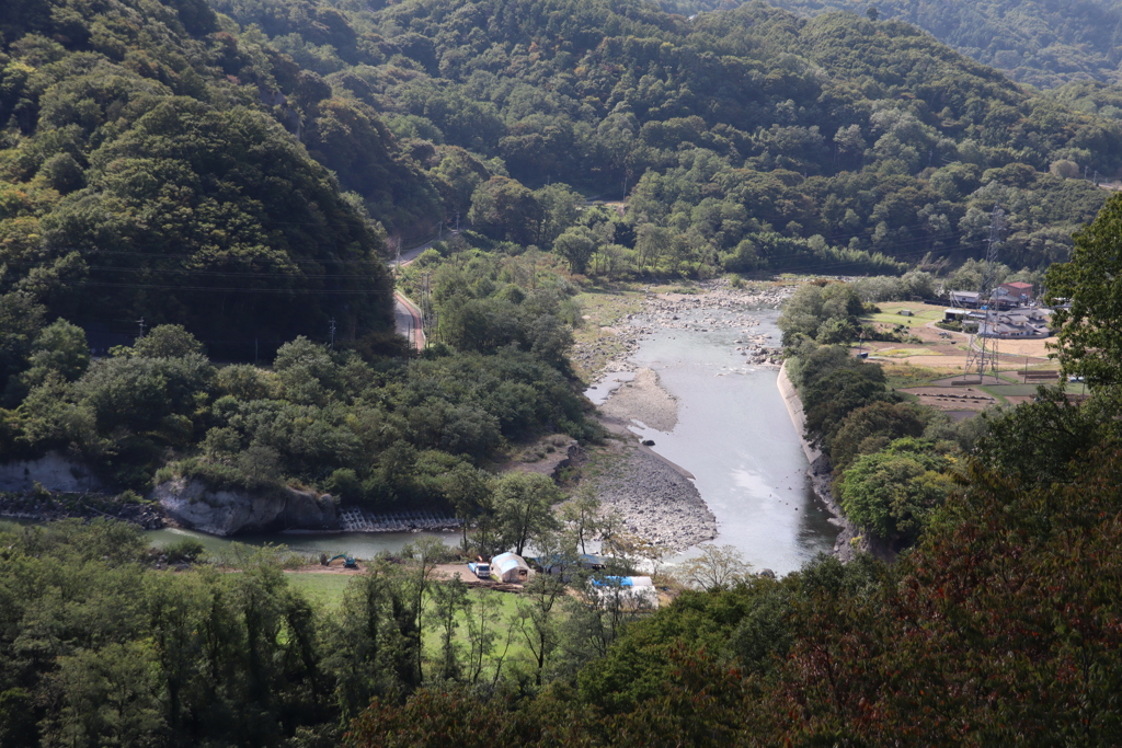 千曲川、此処もお堀の代わり