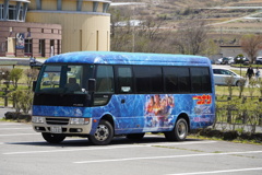 コナンくんのラッピングバス