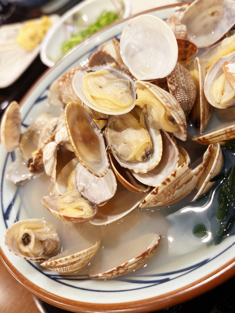 アサリ山盛りうどん@丸亀製麺