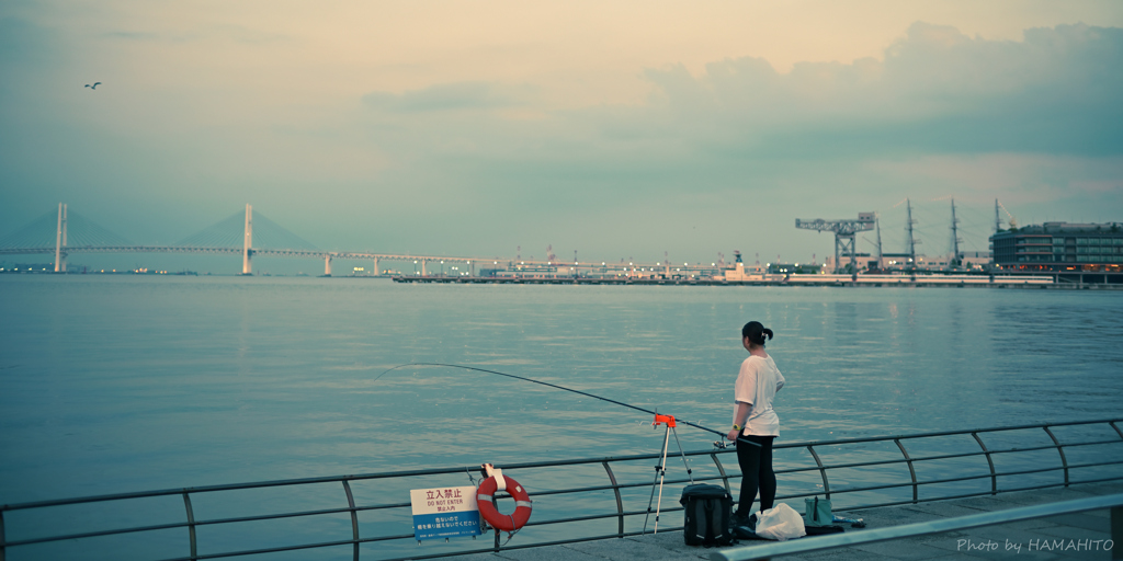 夕暮れの海辺にて#2
