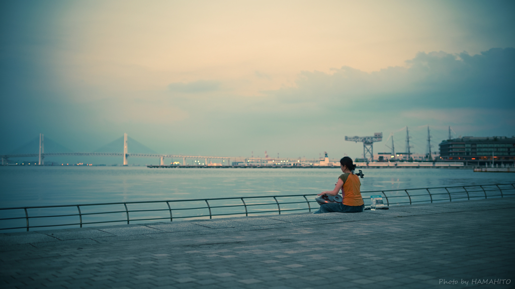夕暮れの海辺にて#3