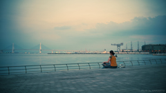 夕暮れの海辺にて#3