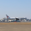 着陸寸前のB767