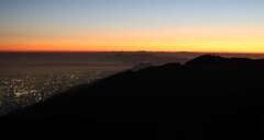 夕焼けの水平ライン♪