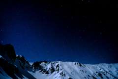 山並の上の星たち