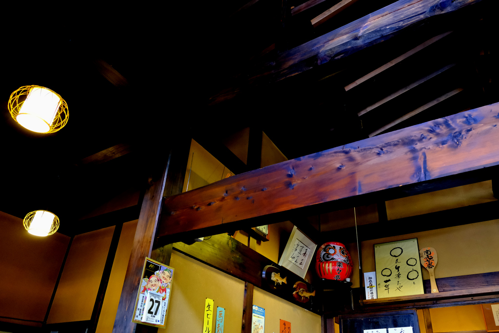 蕎麦屋の天井