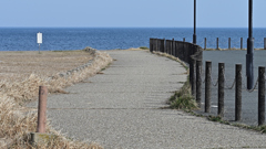 海へ続く遊歩道