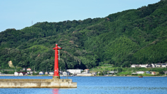 宮津湾の赤灯台