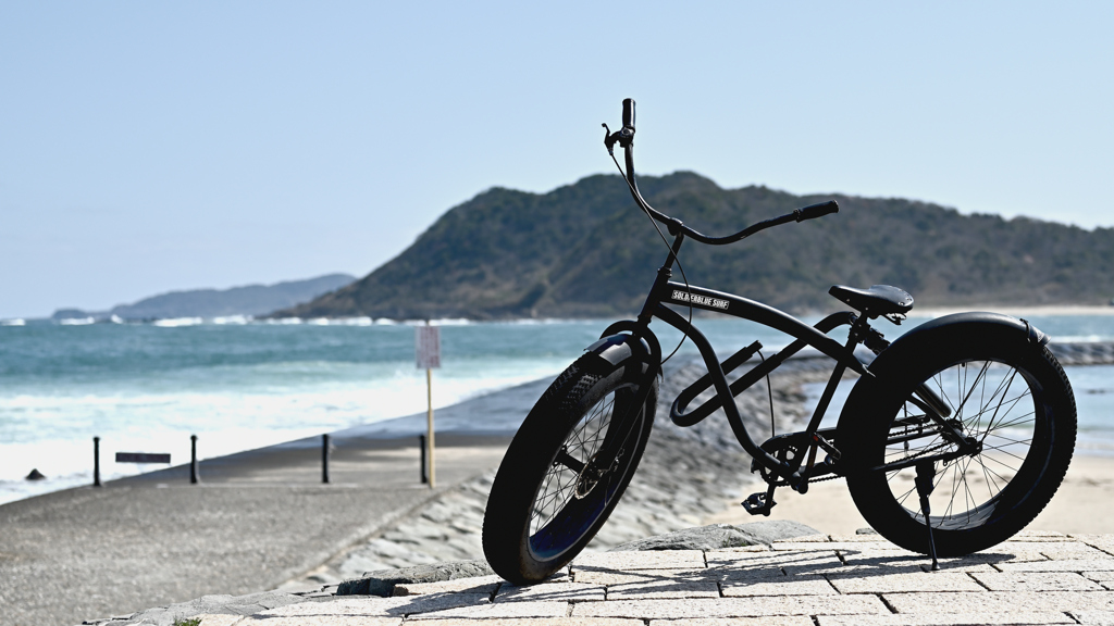 サーファーの自転車