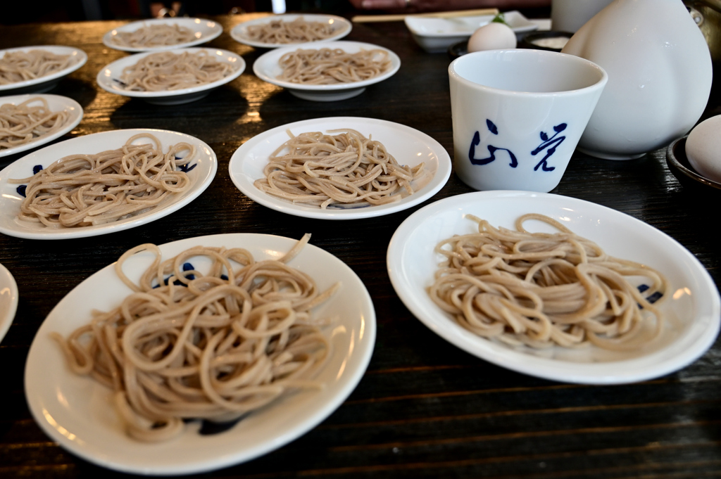 今日の昼御飯「出石蕎麦」皿蕎麦