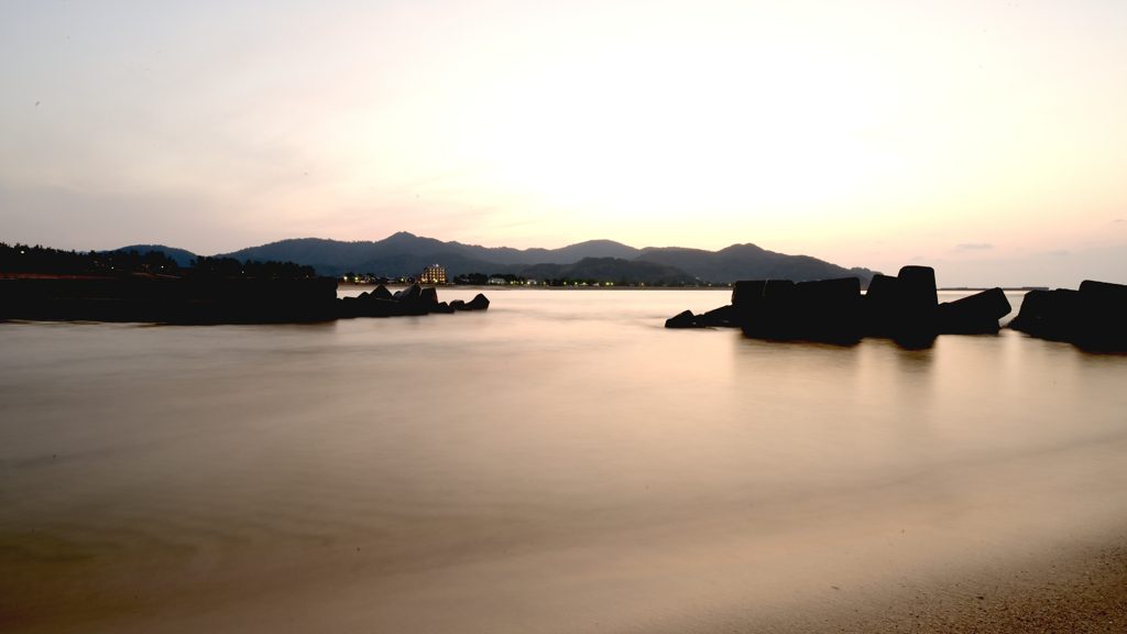 小浜海岸の夕景