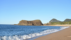 今日の海　立岩海水浴場