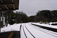 雪のホーム