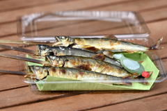 鮎塩焼き