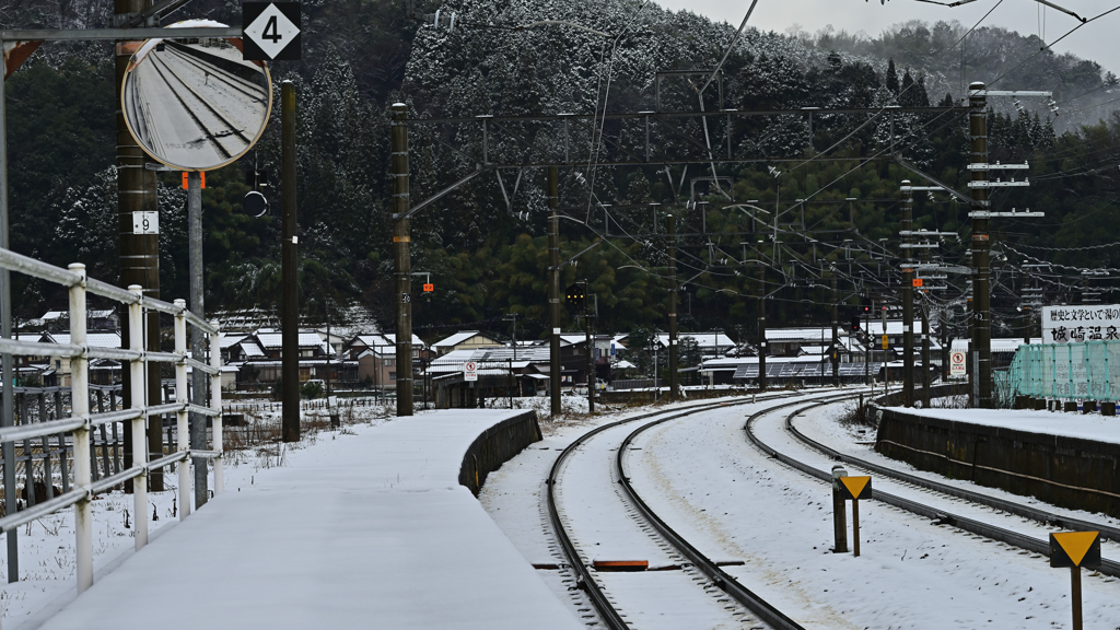雪のホーム
