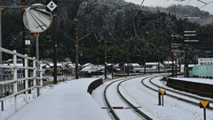 雪のホーム