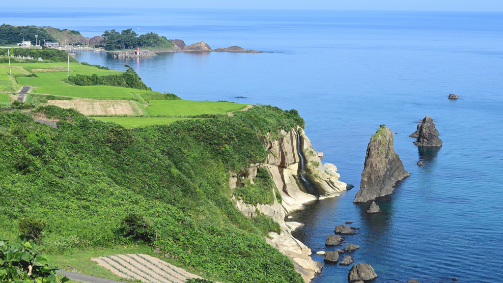 朝の屛風岩