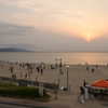 夕暮れの 夕日ヶ浦海岸