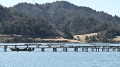 カキ棚のある風景