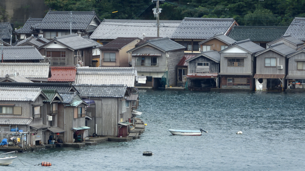 舟屋の景色