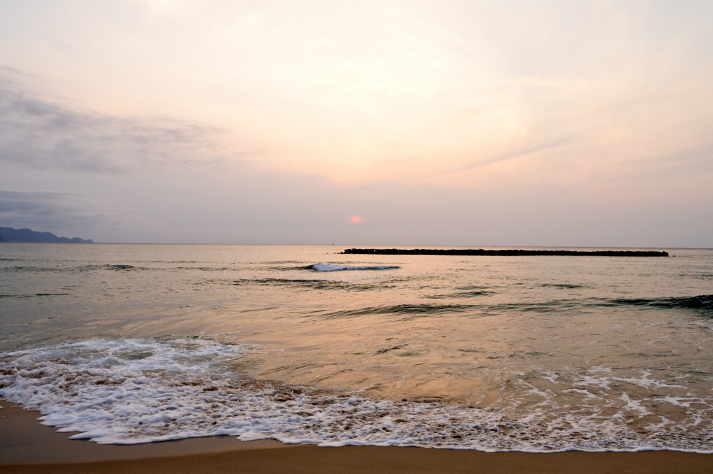 夕暮れの 夕日ヶ浦海岸③