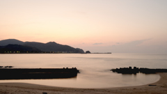 小浜夕景の日没