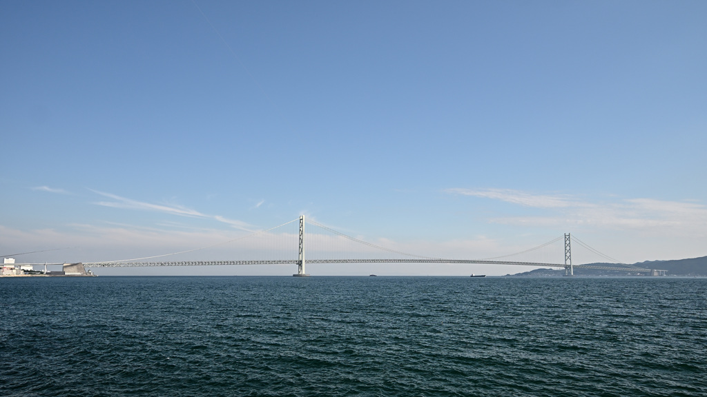 明石海峡大橋　大蔵海岸から