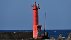 竹野漁港　赤灯台