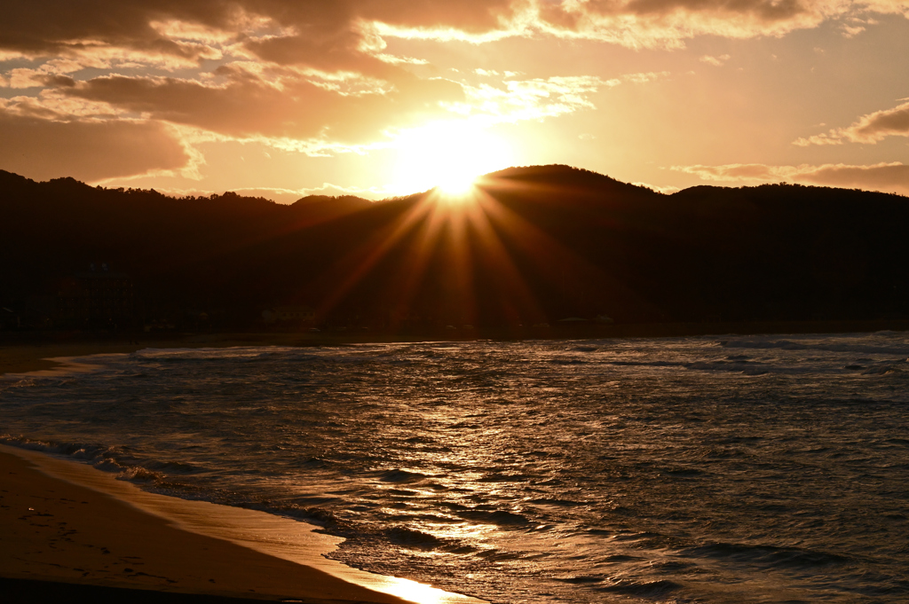 八丁浜の夕景②