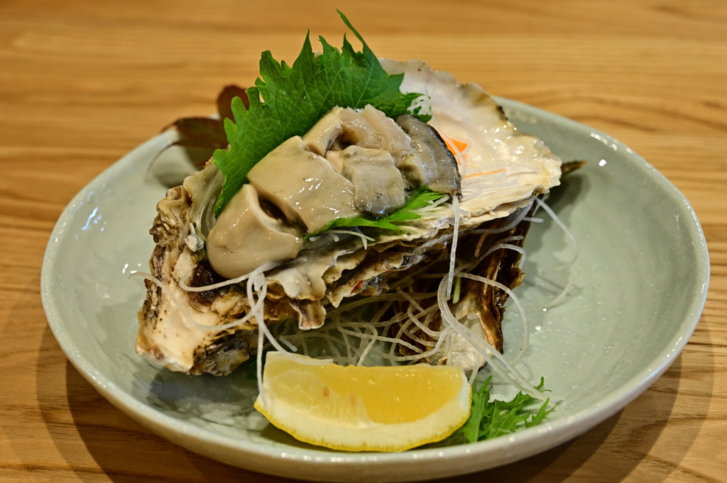 今日の昼御飯　岩牡蠣1100円