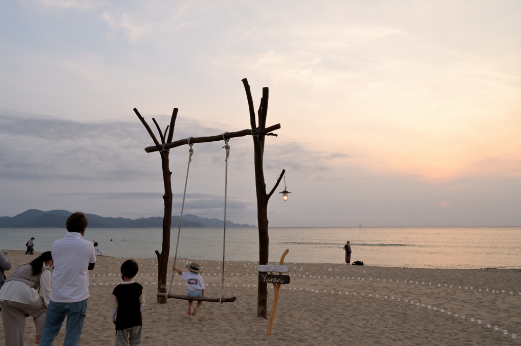 夕暮れの 夕日ヶ浦海岸②