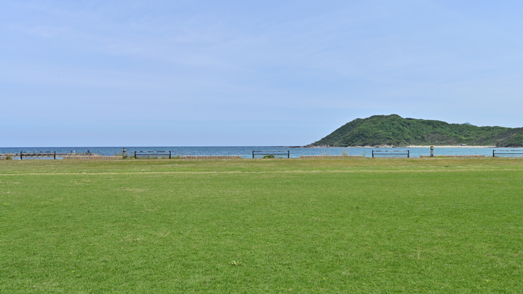 八丁浜海岸②天然芝グランド