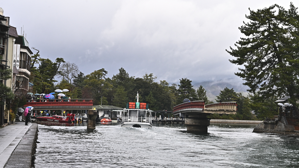 天橋立 廻旋橋