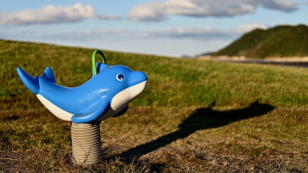 遊具　イルカ