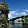 湊大橋＆チェーンソーアート