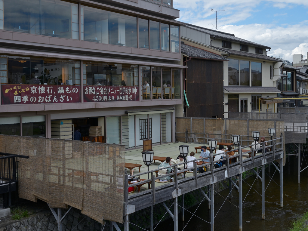 京都鴨川の納涼床①