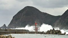 冬の日本海「竹野漁港」