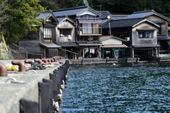 伊根の岸壁