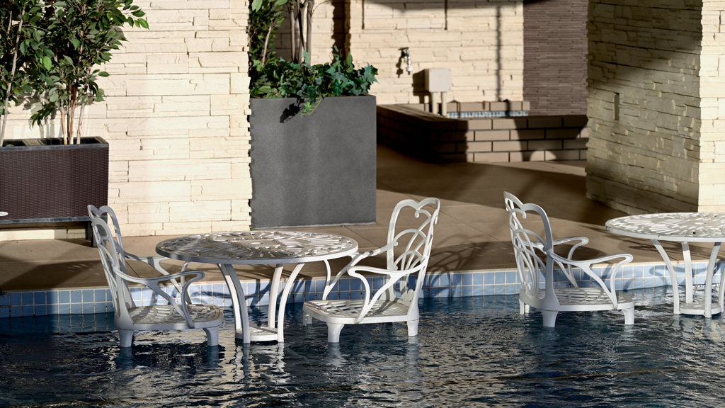 水中チェアー⁈