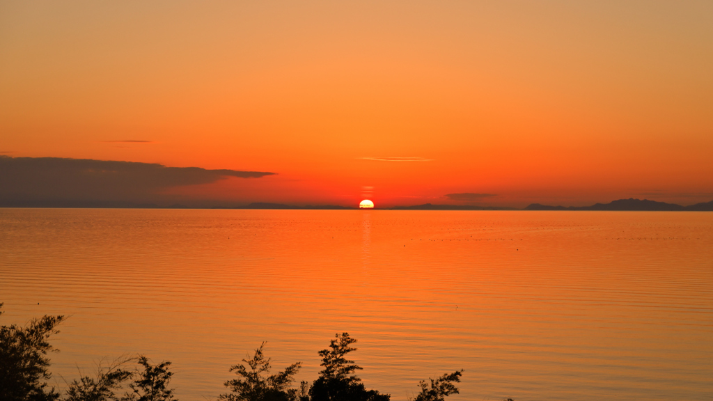 瀬戸内海の夕景