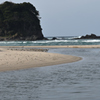 日本海に流れ込む河口