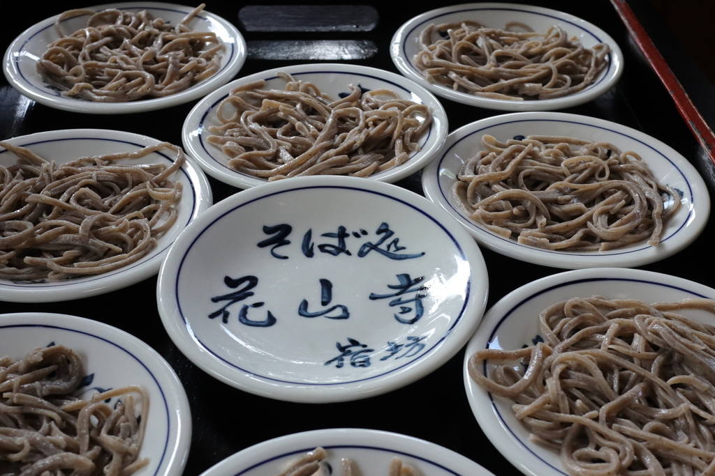 今日の昼ごはん「出石蕎麦」皿蕎麦