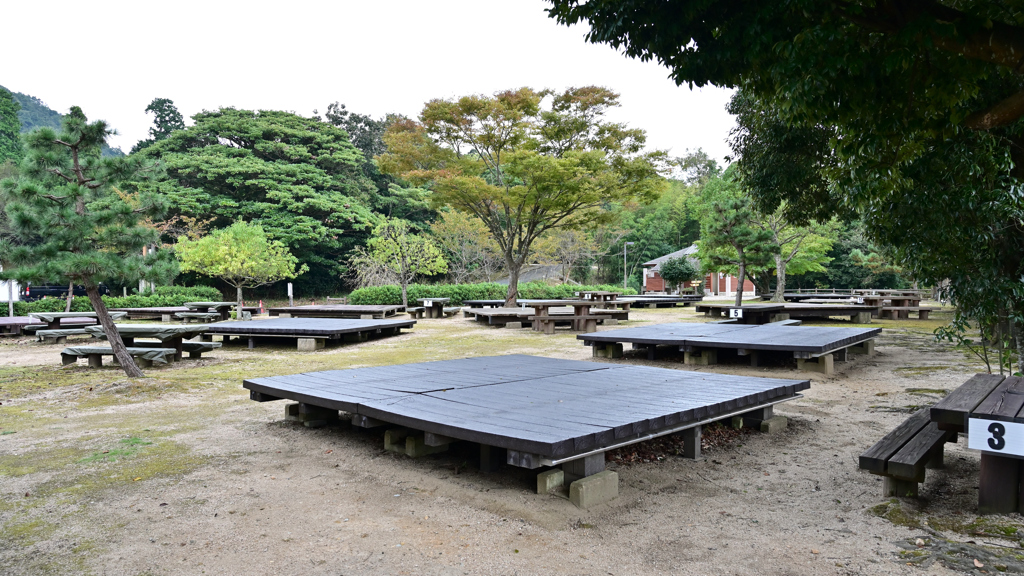 かぶと山公園キャンプ場　テントサイト