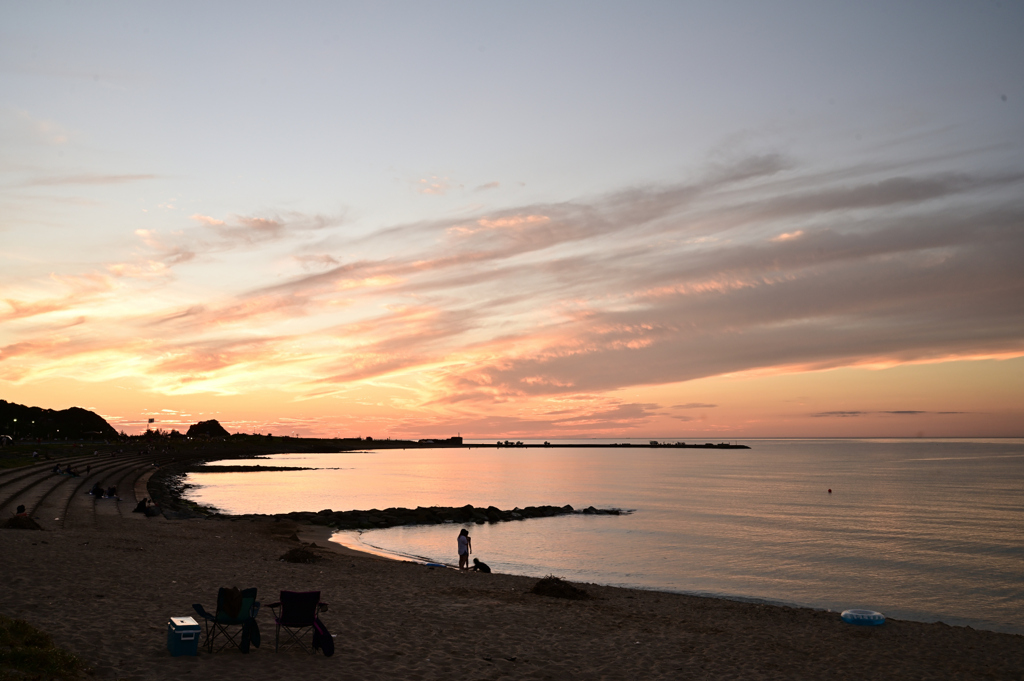 浅茂川の夕景