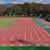 陸上競技場の秋③　100ｍストレート