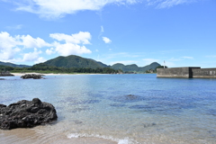 今日の海　久僧海岸防波堤