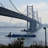 瀬戸大橋与島　船