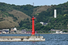 宮津湾の赤灯台